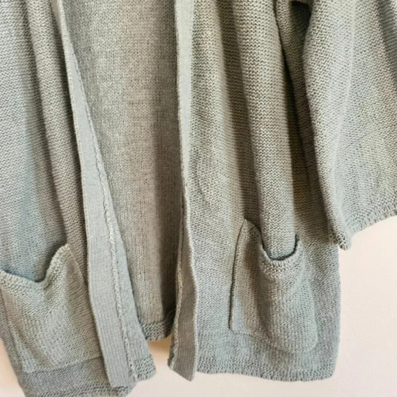 J. Jill Green Knit Open Front Cardigan - Picture 7 of 12